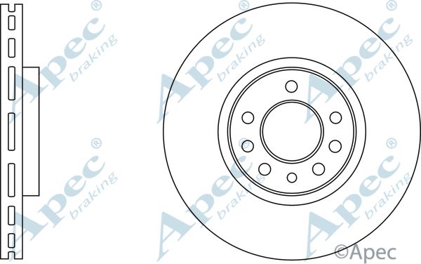 APEC BRAKING stabdžių diskas DSK3243